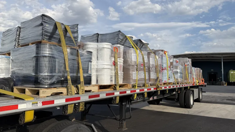 Flatbed Freight — flatbed load hauled by DTS