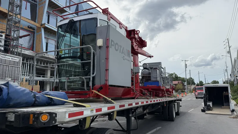 Machinery & Equipment — flatbed load hauled by DTS